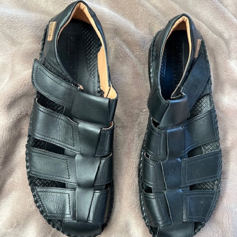 PIKOLINOS - Tarifa Men's Casual Strap Leather Sandals w velcro closure
